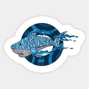 donuts shark Sticker